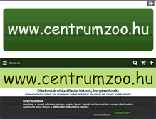 Tablet Screenshot of centrumzoo.hu
